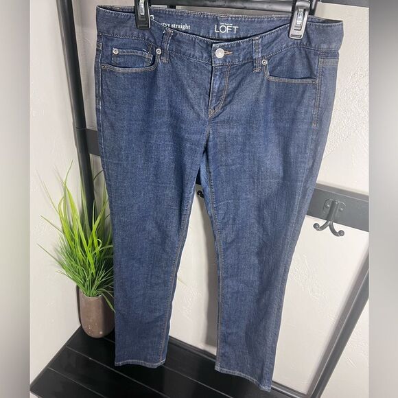 Loft Curvy Straight leg jeans Vintage Dark Wash Size 10/30 - Picture 11 of 16